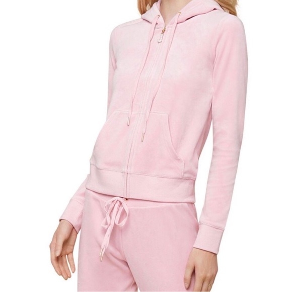 Garage Tops - Garage light pink velour 2-piece tracksuit